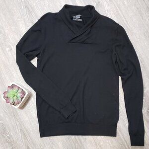 Armani Exchange * Black 100% Merino Sweater * Sz M